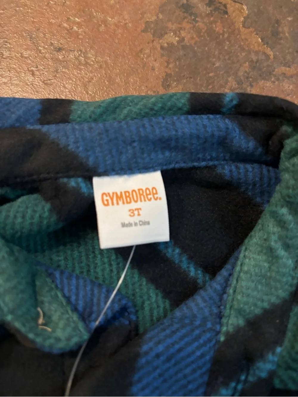 ✅Gymboree Blue & Green Striped Button-Down Shirt